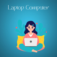 An employee in digital marketing company in Panchkula working on Laptop